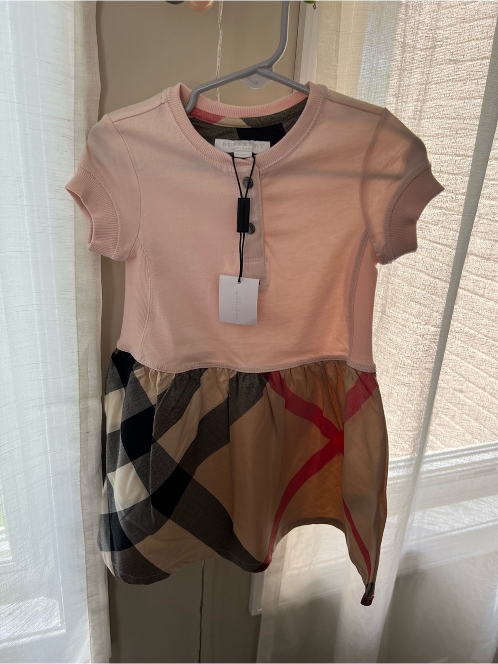 NWT Burberry Toddler Cotton Dress Size 2Y